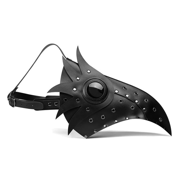 DEEPKEE original nubuck handmade full-grain genuine leather cowhide bag THE PLAGUE NOVICE MASK #FPBM011