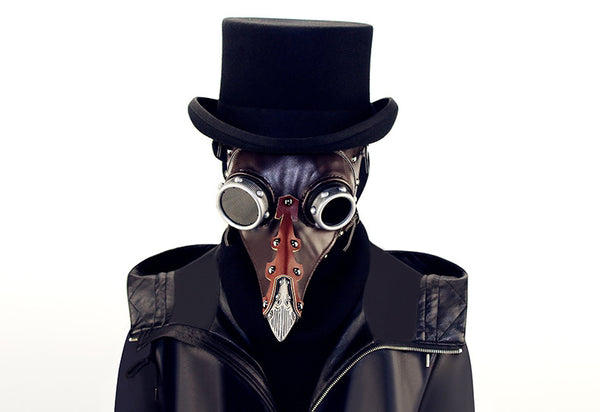 DEEPKEE original nubuck handmade full-grain genuine leather cowhide bag Deepkee cosplay PU Leather Plague Doctor Mask #HG103