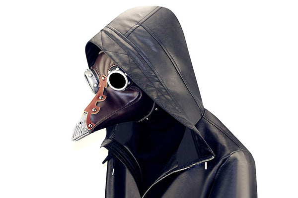 DEEPKEE original nubuck handmade full-grain genuine leather cowhide bag Deepkee cosplay PU Leather Plague Doctor Mask #HG103