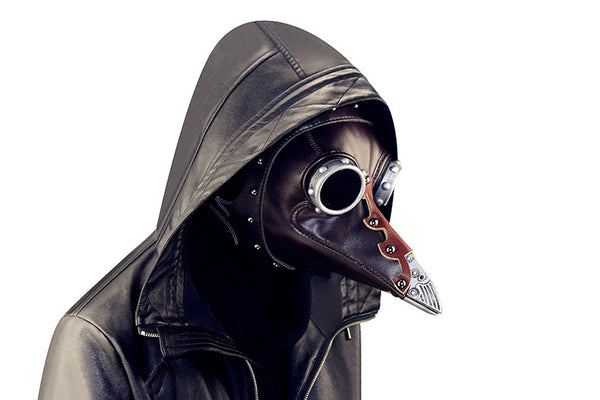 DEEPKEE original nubuck handmade full-grain genuine leather cowhide bag Deepkee cosplay PU Leather Plague Doctor Mask #HG103