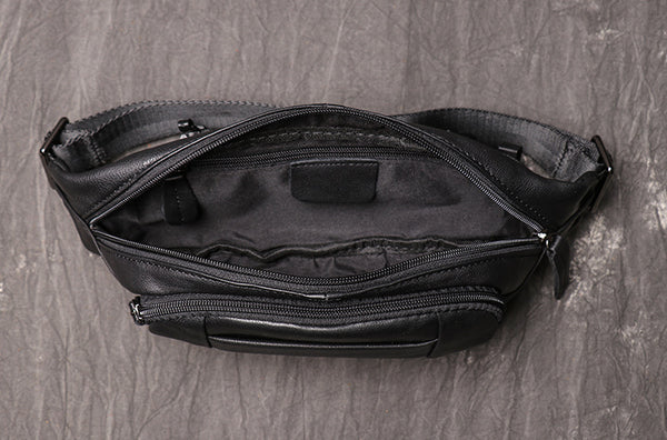 DEEPKEE original nubuck handmade full-grain genuine leather cowhide bag Alexis Sling Pack Bags No.J001