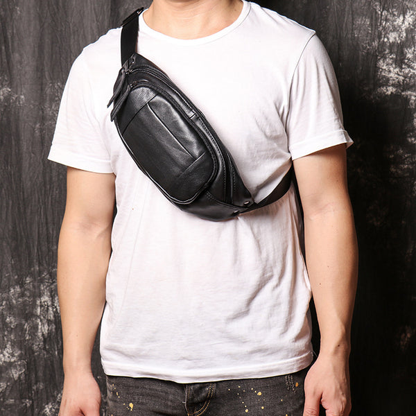 DEEPKEE original nubuck handmade full-grain genuine leather cowhide bag Alexis Sling Pack Bags No.J001