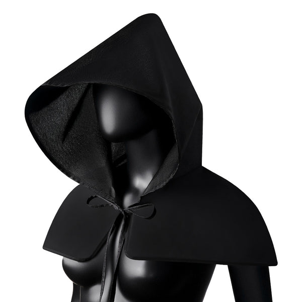 DEEPKEE original nubuck handmade full-grain genuine leather cowhide bag Cosplay Assassin's Creed Steampunk Rogue Cowl Hat Hooded Cape #LE053