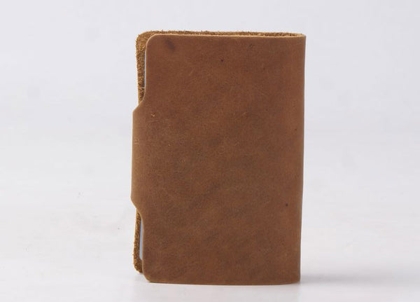 DEEPKEE original nubuck handmade full-grain genuine leather cowhide bag DEEPKEEE HANDMADE | Leather Business Card holder-Mini Simple No.1056