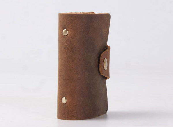 DEEPKEE original nubuck handmade full-grain genuine leather cowhide bag DEEPKEEE HANDMADE | Leather Business Card holder-Mini Simple No.1056