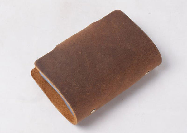 DEEPKEE original nubuck handmade full-grain genuine leather cowhide bag DEEPKEEE HANDMADE | Leather Business Card holder-Mini Simple No.1056