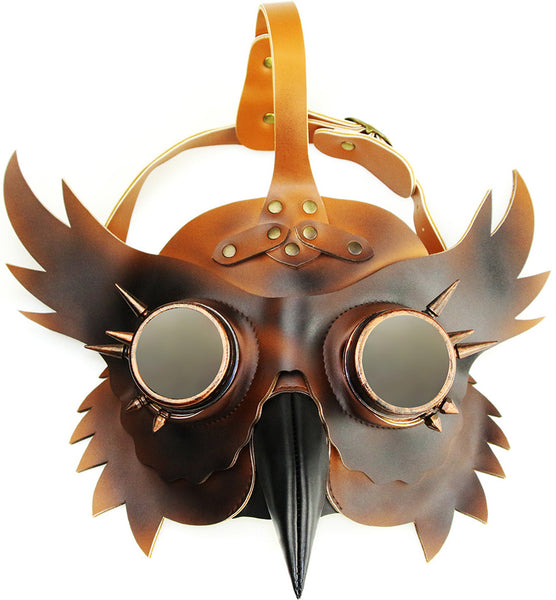 DEEPKEE original nubuck handmade full-grain genuine leather cowhide bag Steampunk style Halloween dress-up bar creative prop #HG091