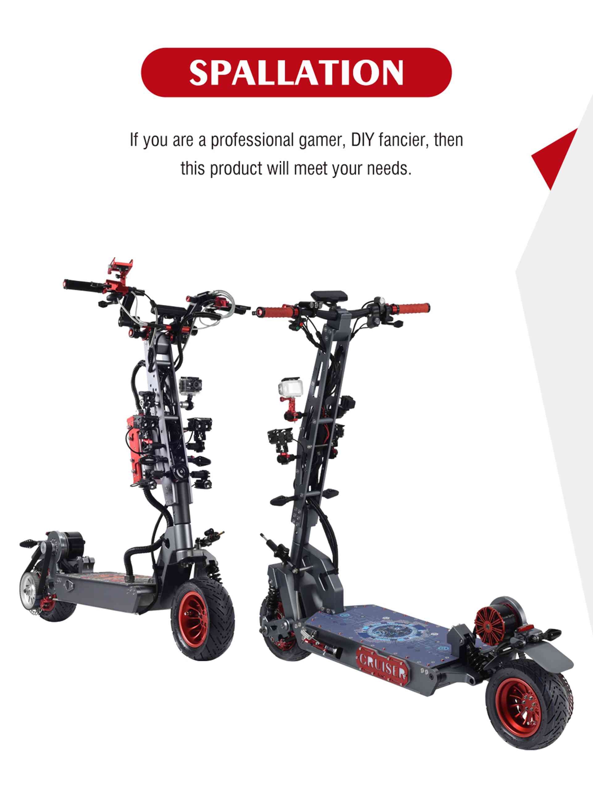 rooder fat tire electric scooter