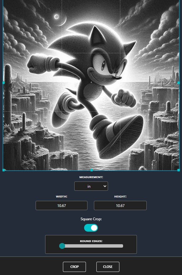 Crop image to square