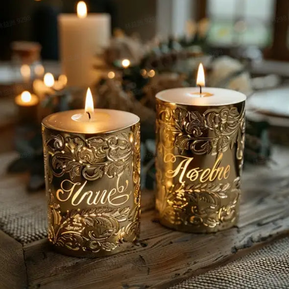 Laser Cut Custom Candles