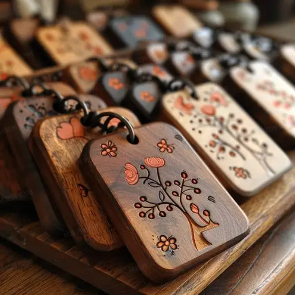 Laser Cut Custom Keychains