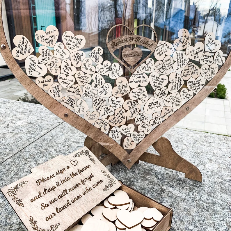 Heart-Shaped Wedding Guest Book