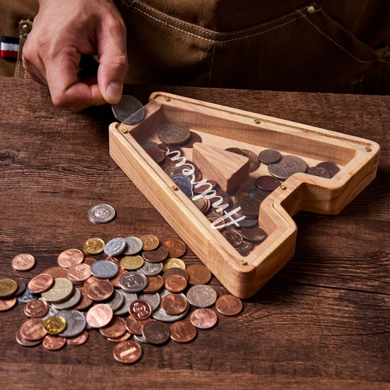 Wooden Piggy Bank