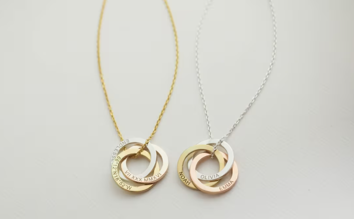 Linked Circle Necklace