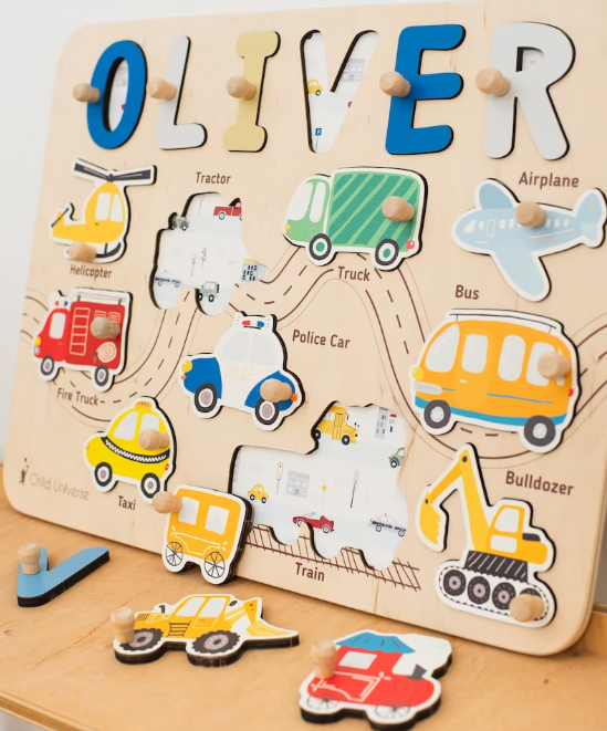 Custom Wooden Baby Name Puzzle