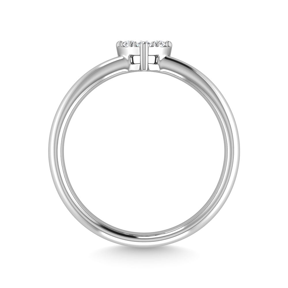 Diamond 1/6 Ct.Tw. Promise Ring in 10K White Gold