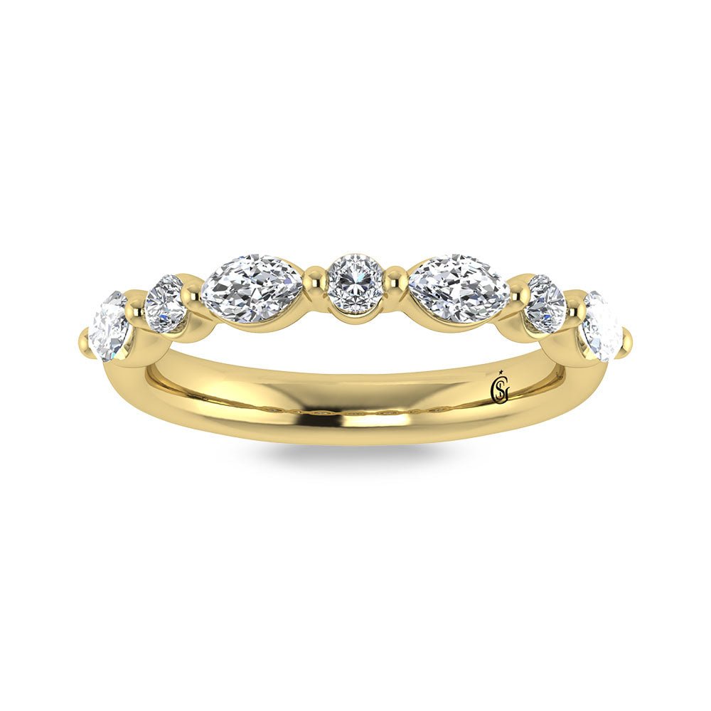 14K Yellow Gold Lab Grown Diamond 1/2 ct.tw. Wedding Band