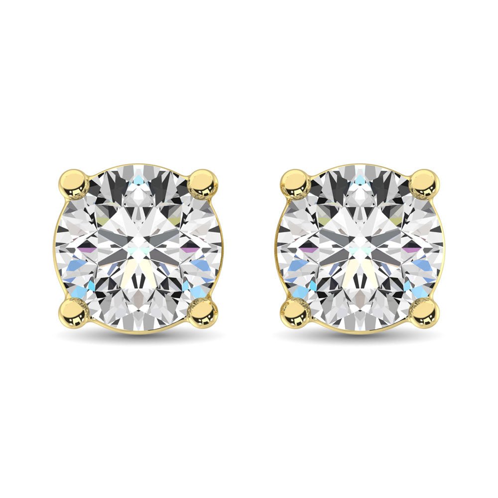 14K Yellow Gold Lab Grown Diamond 4 ct.tw. Stud Earrings