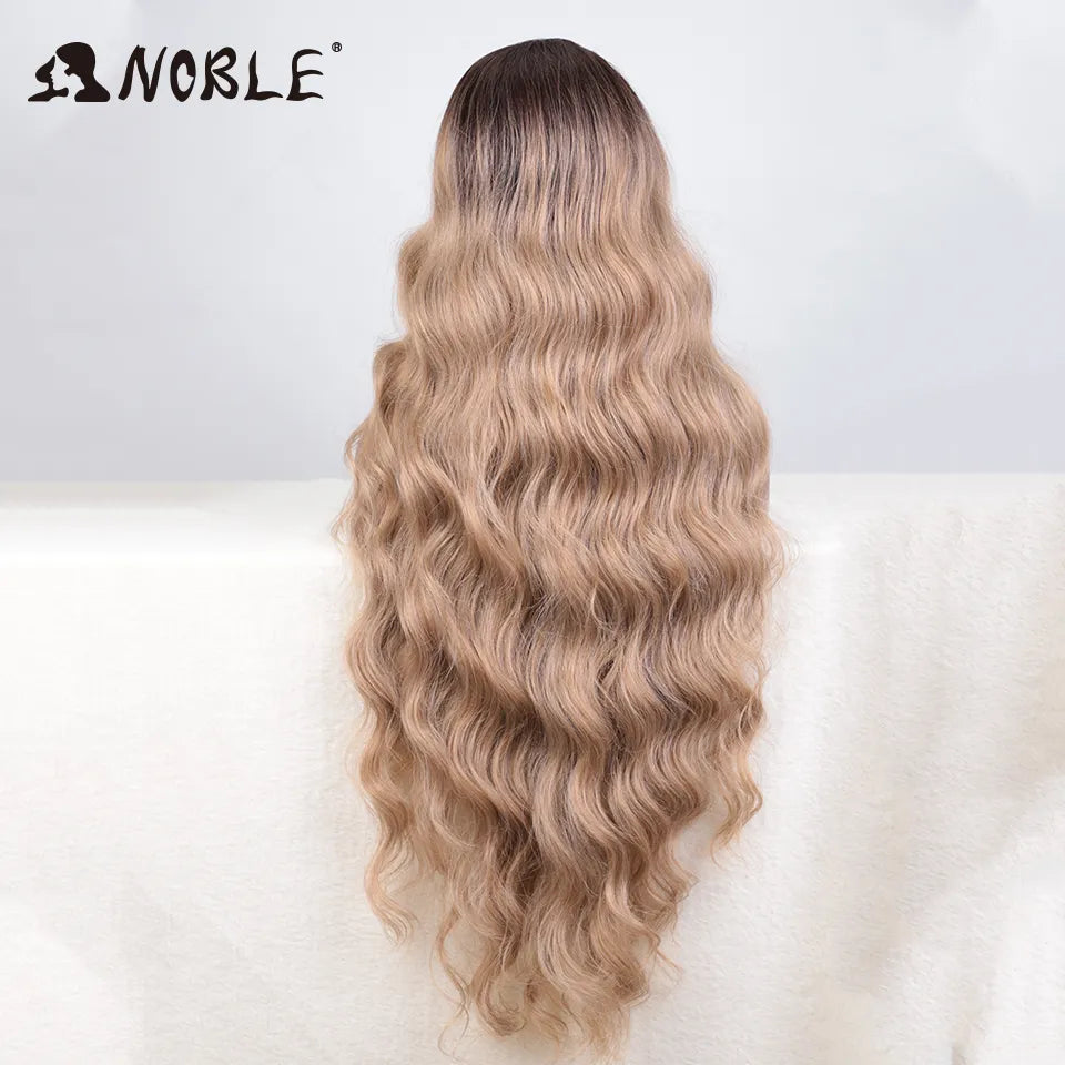 Noble Synthetic Lace Front Wig Long Wavy 36 