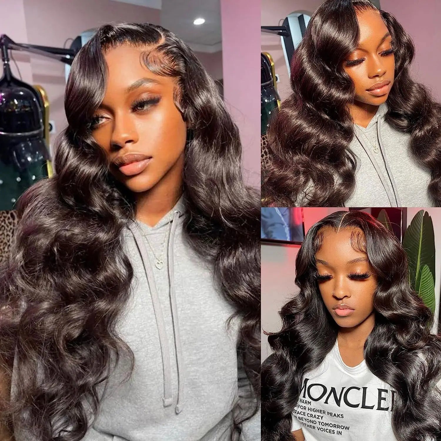 13x6 Lace Wig Brazilian Body Wave Human Hair Wigs Bling Hair Remy Natural Hair Line Pre Plucked Bleached Knots Lace Frontal Wig