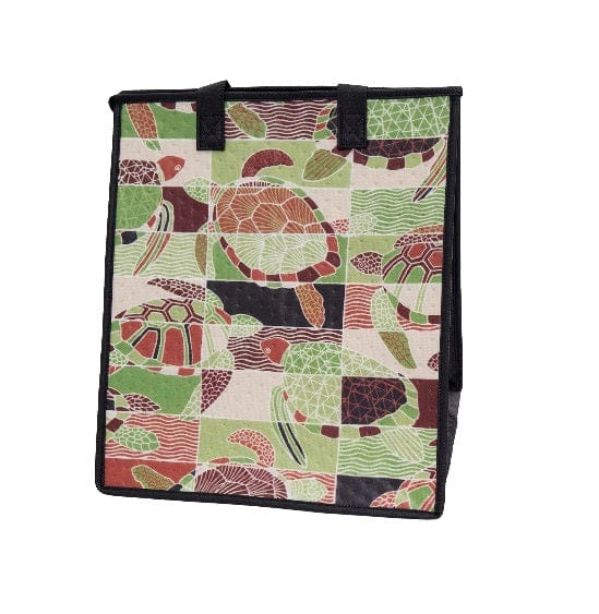 Puzzle Brown Insulated Hot/Cold Reusable Bag ~ Large
