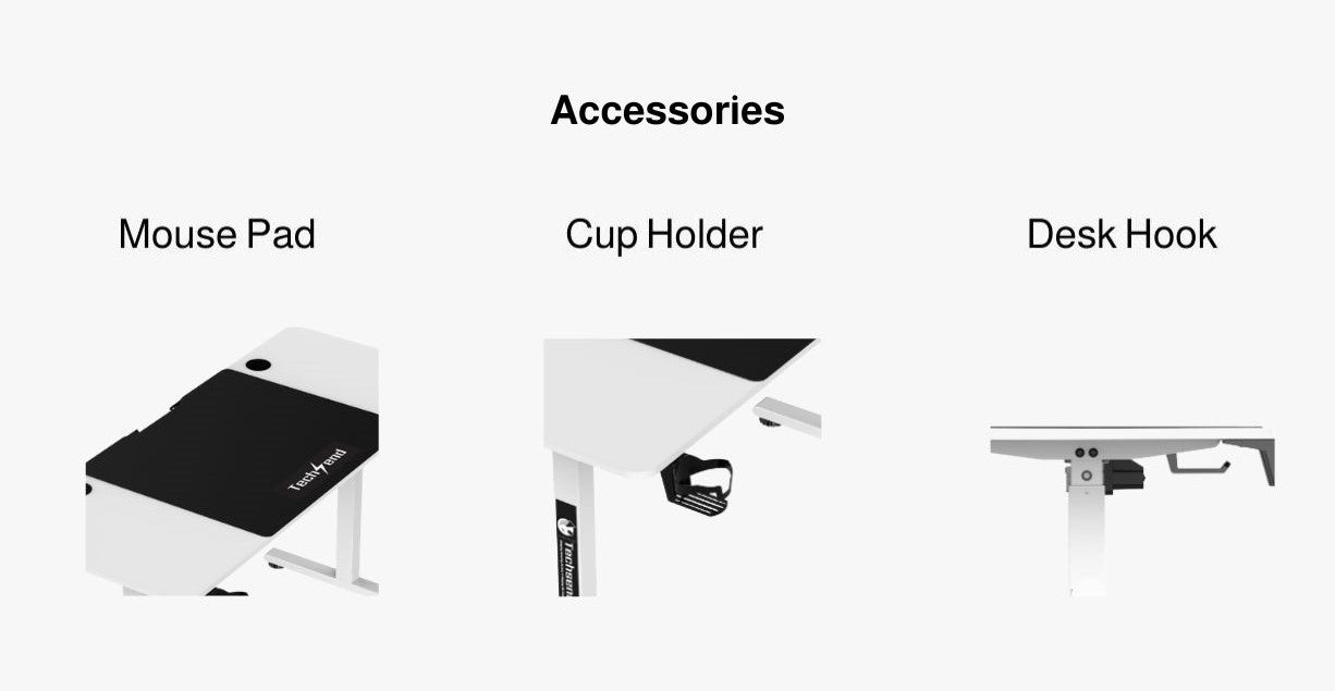 Accessories ✪ Mouse Pad       ✪ Cup Holder       ✪ Desk Hook
