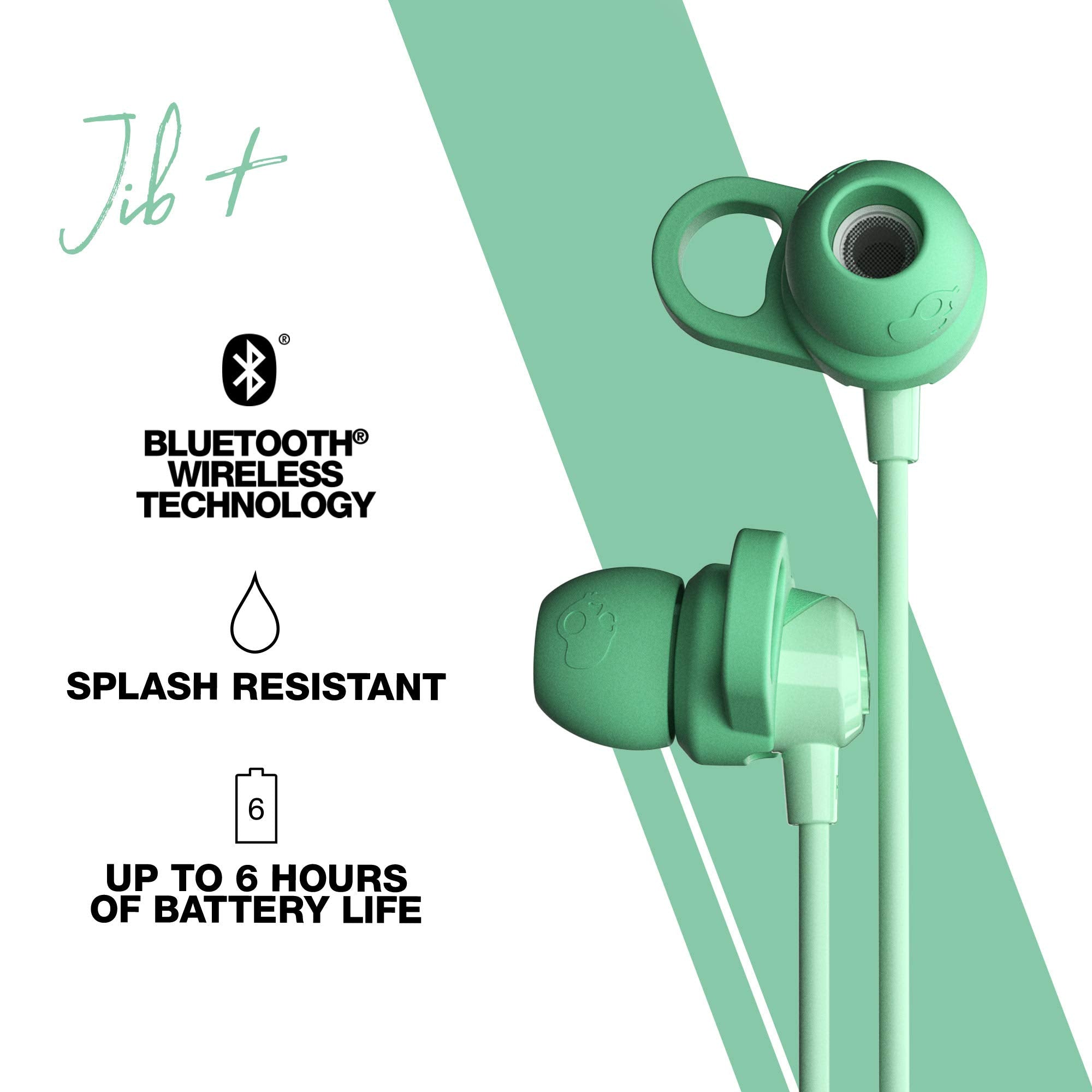 Skullcandy Jib+ Active In-Ear Wireless Earbuds - Blue