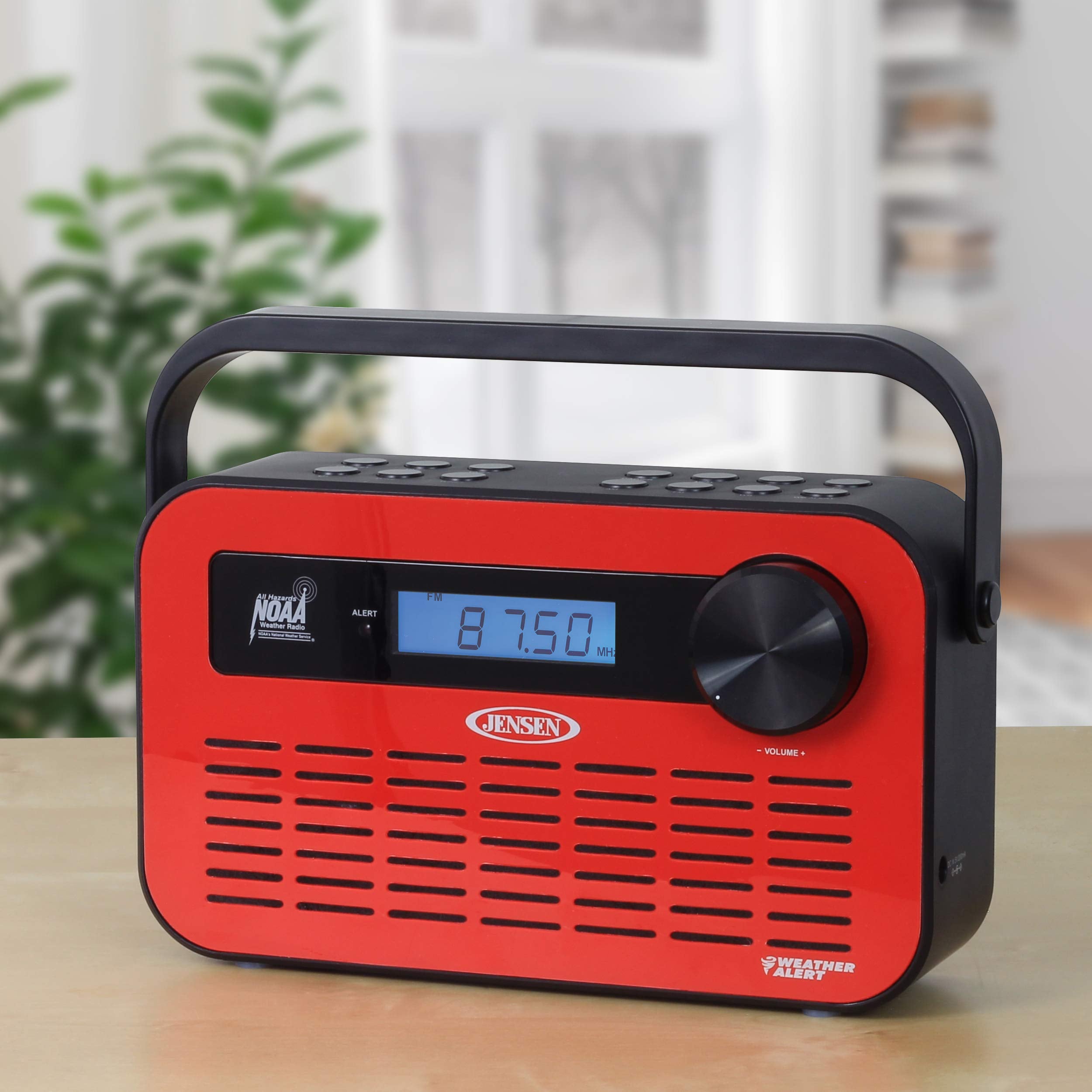 JENSEN JEP-250 Portable Digital AM/FM Weather Radio with Weather Alert and 2-Way Charging