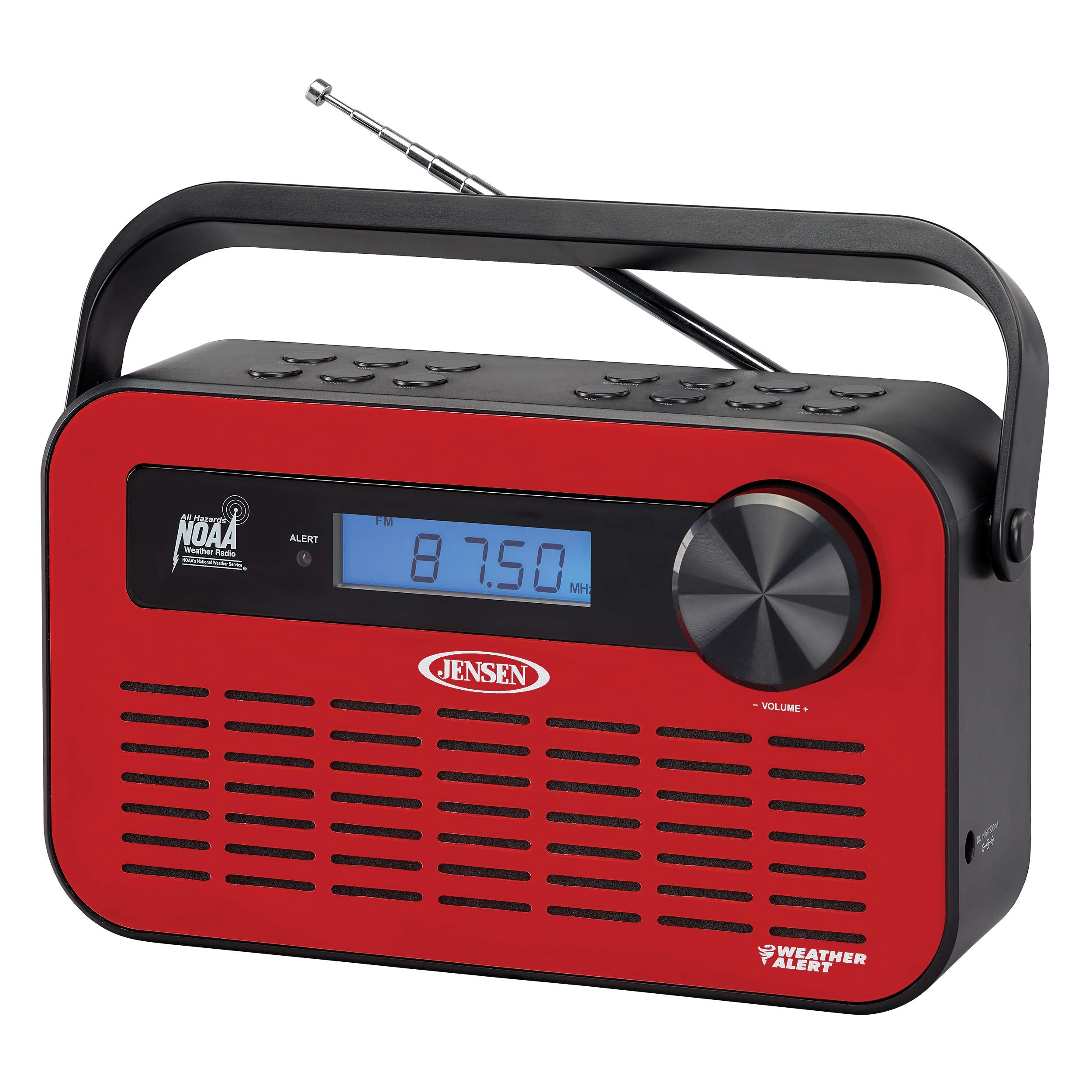 JENSEN JEP-250 Portable Digital AM/FM Weather Radio with Weather Alert and 2-Way Charging