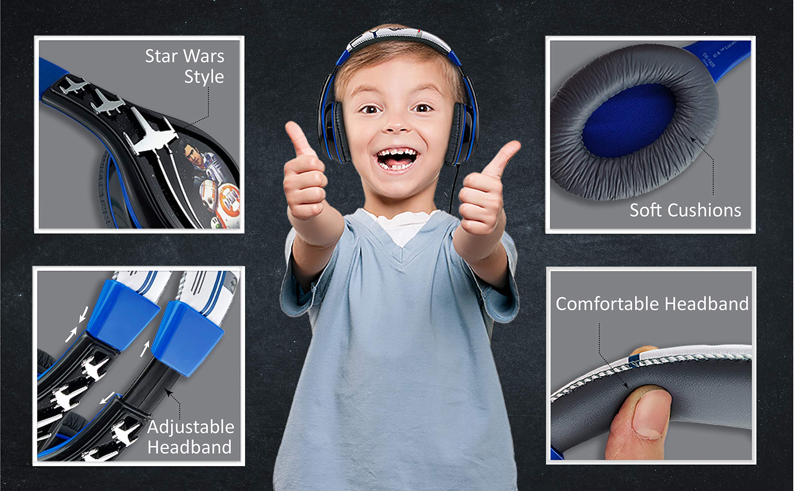 eKids Star Wars Ep 9 Kids Headphones