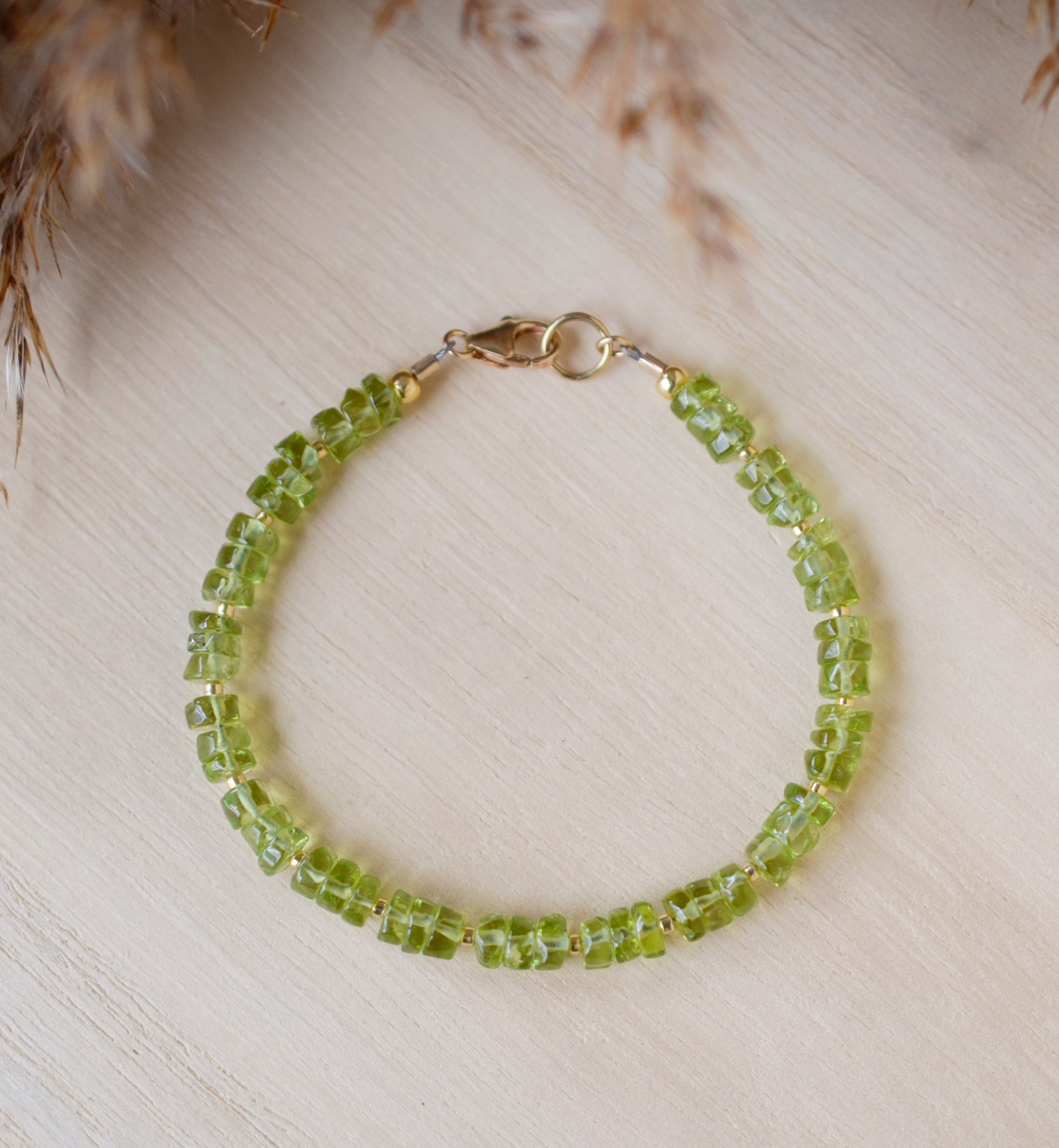 Peridot Beaded Bracelet