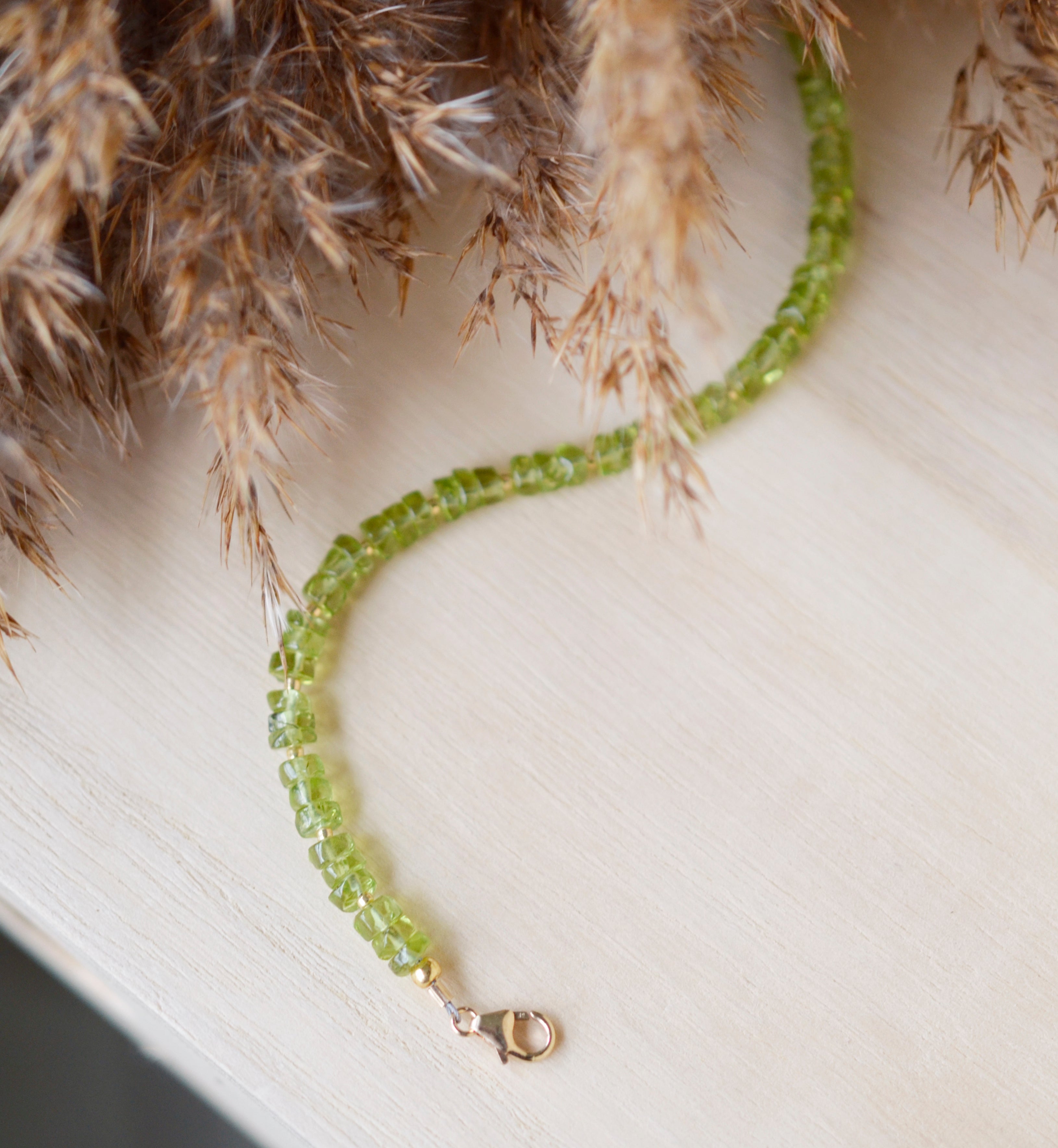 Peridot Beaded Bracelet