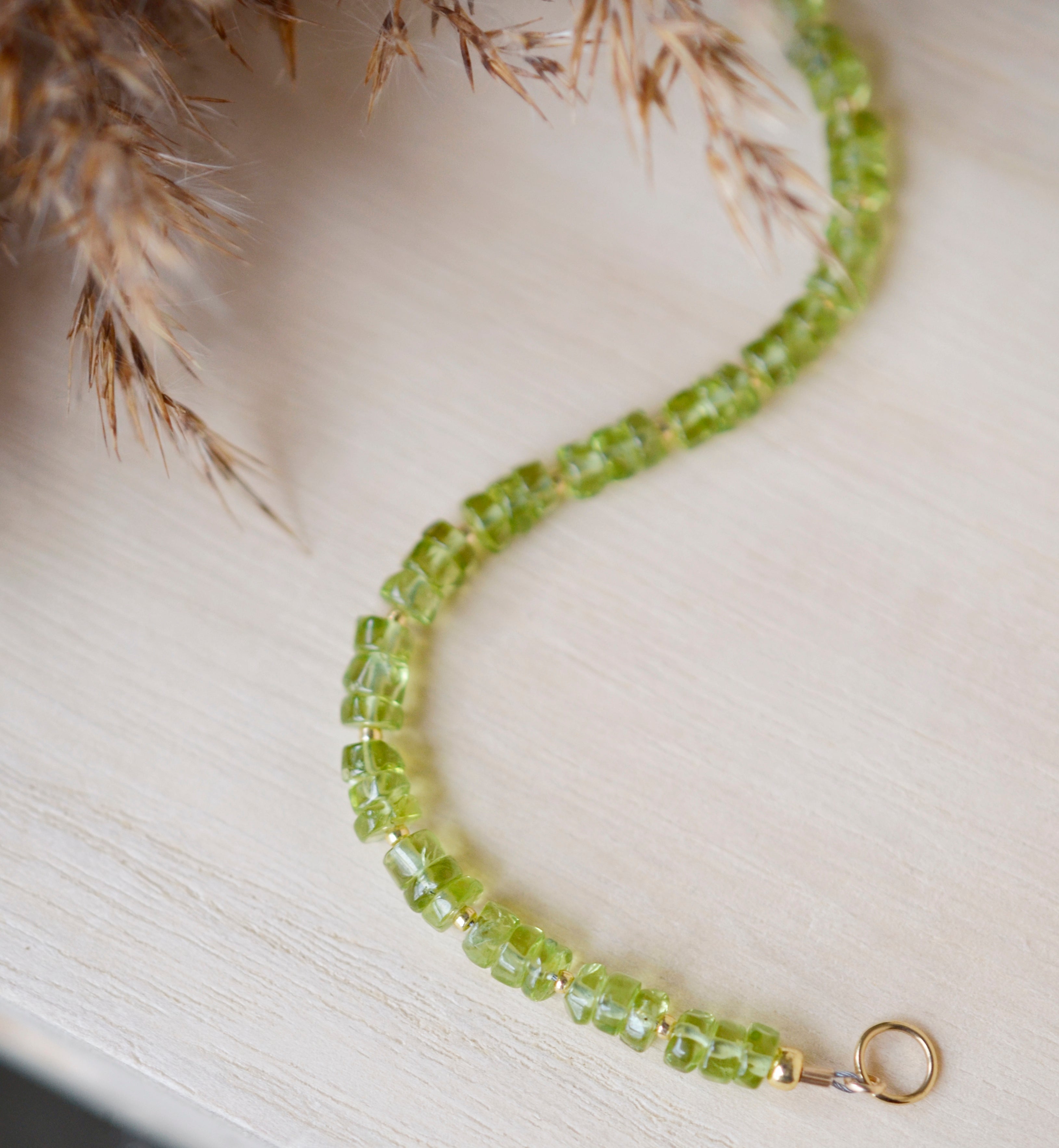 Peridot Beaded Bracelet