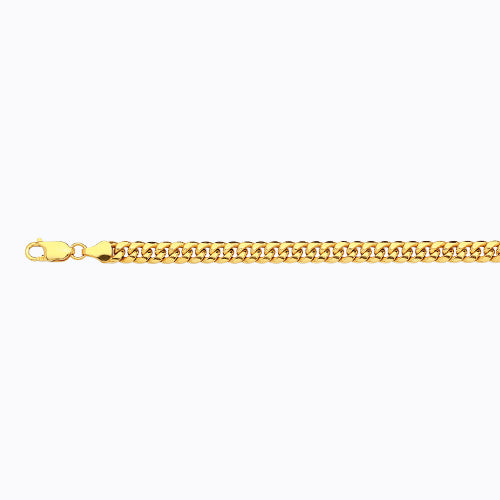 10K 6MM YELLOW GOLD HOLLOW MIAMI CUBAN 9