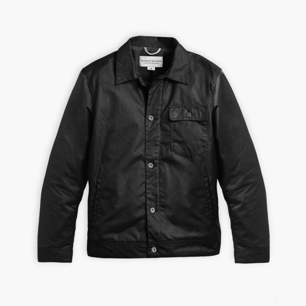 Waxed Canvas Field Jacket | Black