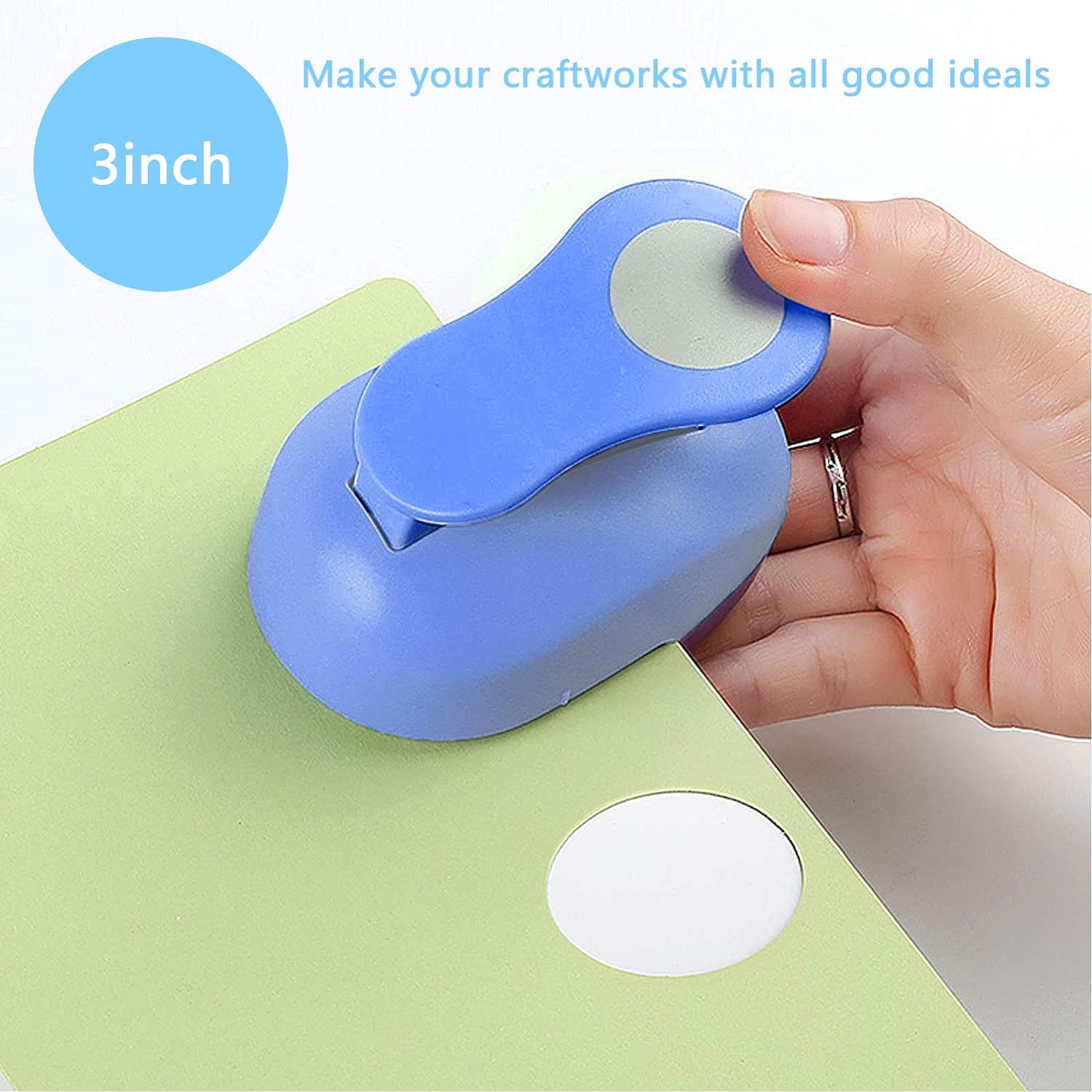 Large 3 Inch Craft Circle Hole Paper Punch for Greeting Cards,Scrapbook