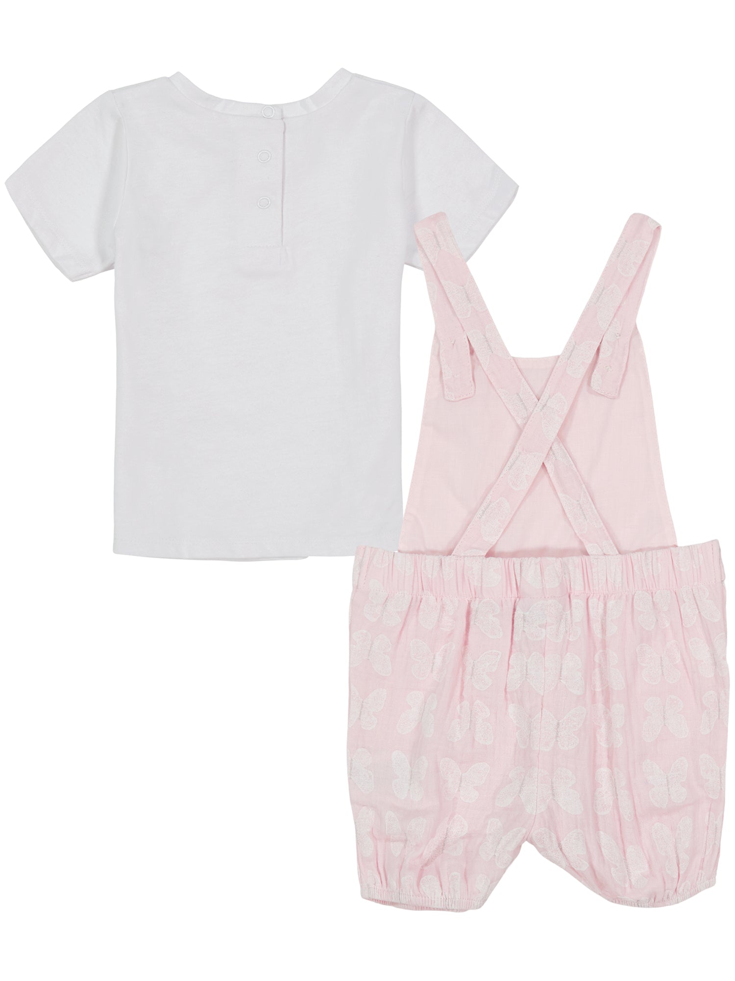 Calvin Klein Pink Butterfly Shortall Set