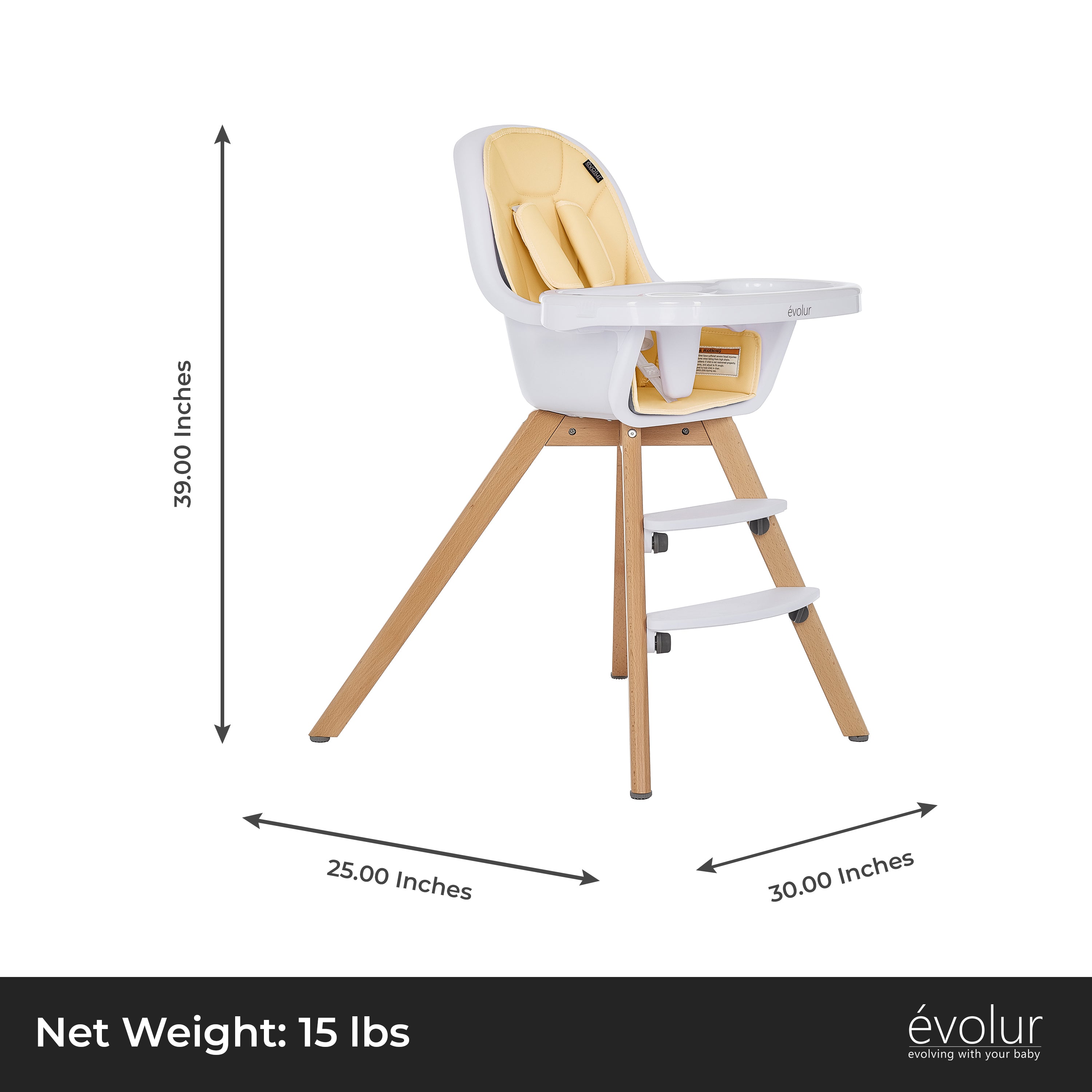 Evolur Zoodle 3-in-1 High Chair