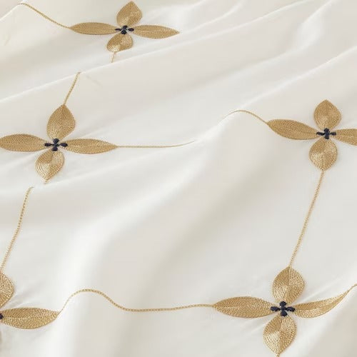 IKEA AROMATISK Curtain, embroidery white, 145x250 cm (57x98 