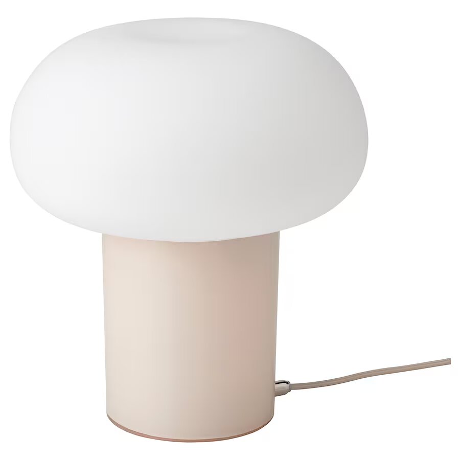 IKEA DEJSA Table lamp, beige/opal white glass | IKEA table lamps | Eachdaykart