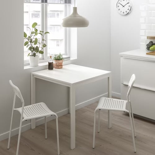 IKEA MELLTORP / ADDE Table and 2 chairs, white/white |  IKEA Dining sets up to 2 chairs | IKEA Dining sets | Eachdaykart