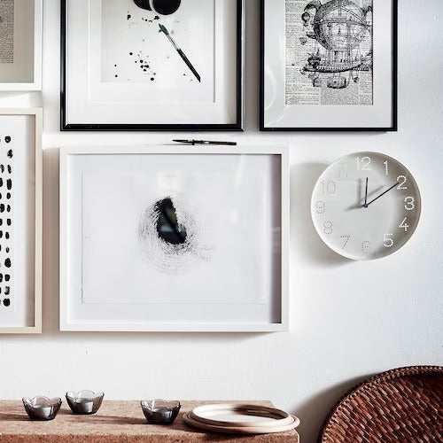 IKEA TROMMA Wall clock, low-voltage/white | IKEA Wall & table clocks | Eachdaykart