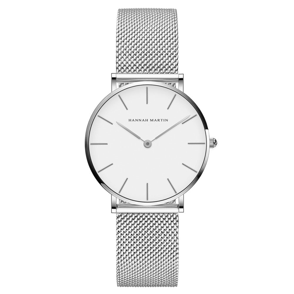 Stainless Steel Mesh Rose Gold Watch