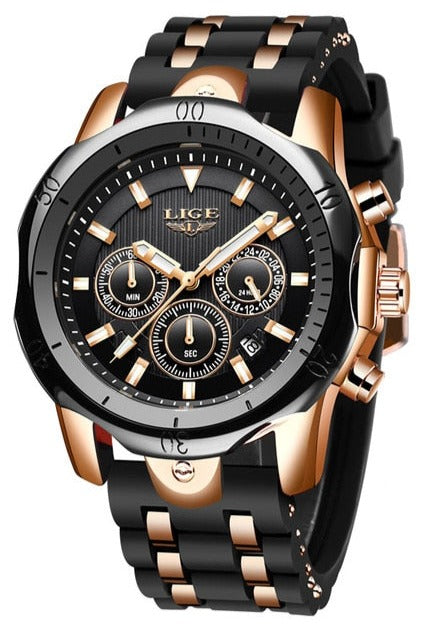 Sport Chronograph Full Steel Quartz Watch