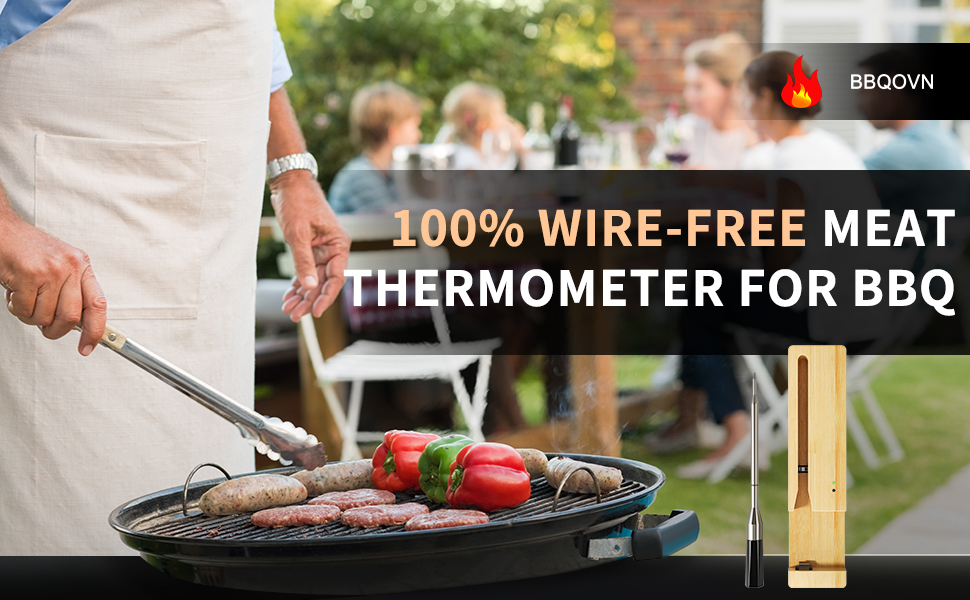 Grill Beef Outdoors with a Wireless Meat Thermometer