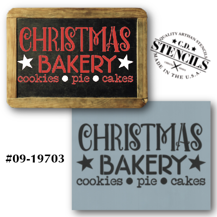 Christmas Bakery Stencil