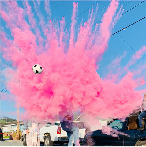 gender reveal soccer football