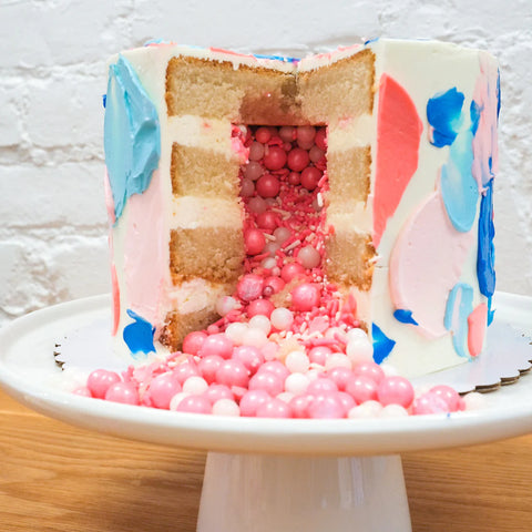 gender reveal cake