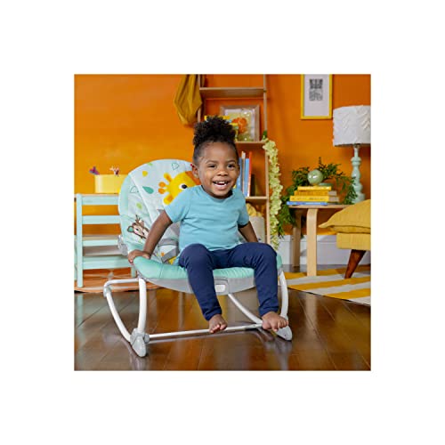 New Bright Starts Wild Vibes Infant to Toddler Rocker with Vibrations