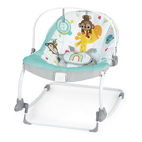 New Bright Starts Wild Vibes Infant to Toddler Rocker with Vibrations